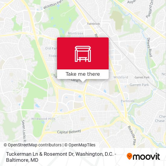 Tuckerman Ln & Rosemont Dr map