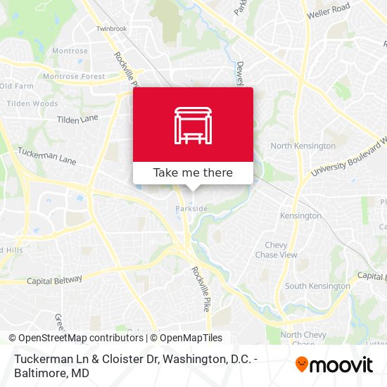 Tuckerman Ln & Cloister Dr map