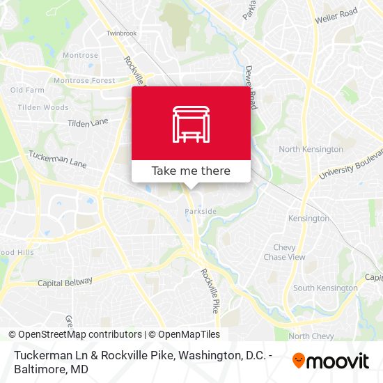 Mapa de Tuckerman Ln & Rockville Pike