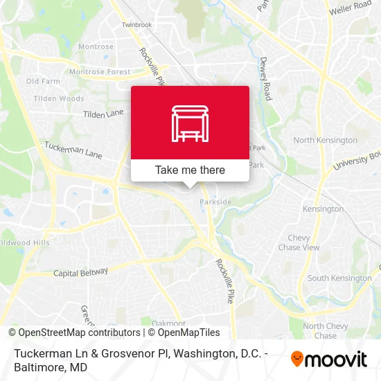 Tuckerman Ln & Grosvenor Pl map