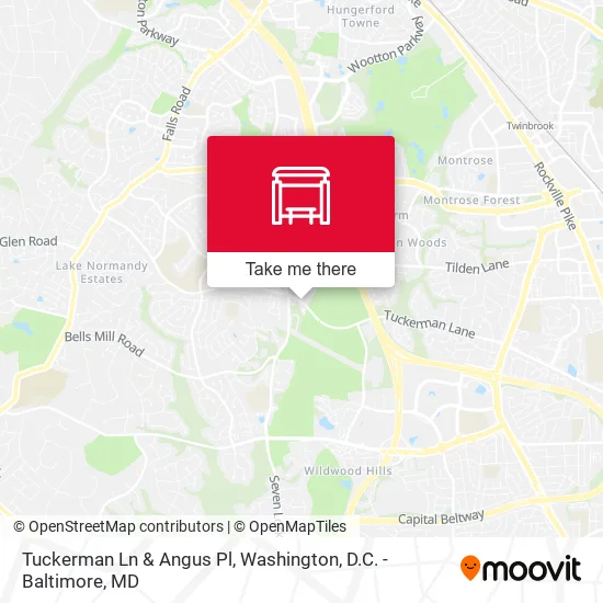 Tuckerman Ln & Angus Pl map