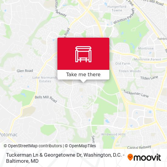 Tuckerman Ln & Georgetowne Dr map