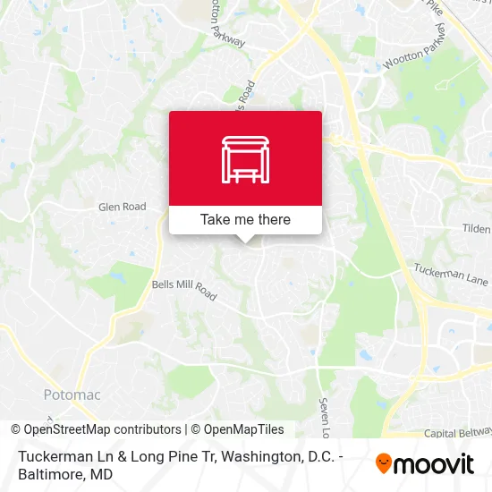 Tuckerman Ln & Long Pine Tr map