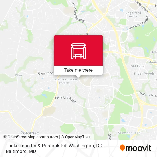 Tuckerman Ln & Postoak Rd map