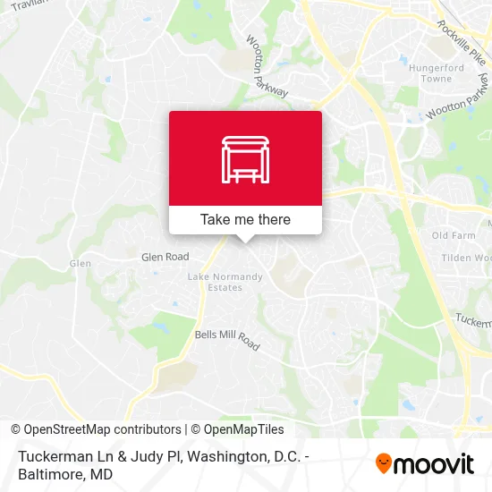 Tuckerman Ln & Judy Pl map