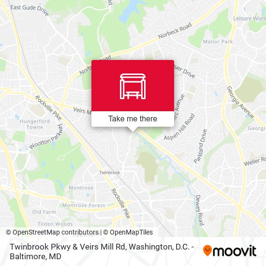 Twinbrook Pkwy & Veirs Mill Rd map