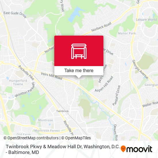 Twinbrook Pkwy & Meadow Hall Dr map