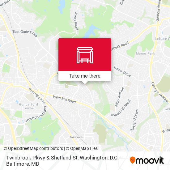 Twinbrook Pkwy & Shetland St map