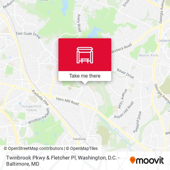 Twinbrook Pkwy & Fletcher Pl map