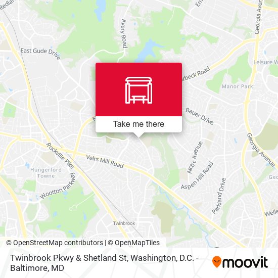 Mapa de Twinbrook Pkwy & Shetland St