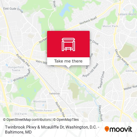 Twinbrook Pkwy & Mcauliffe Dr map