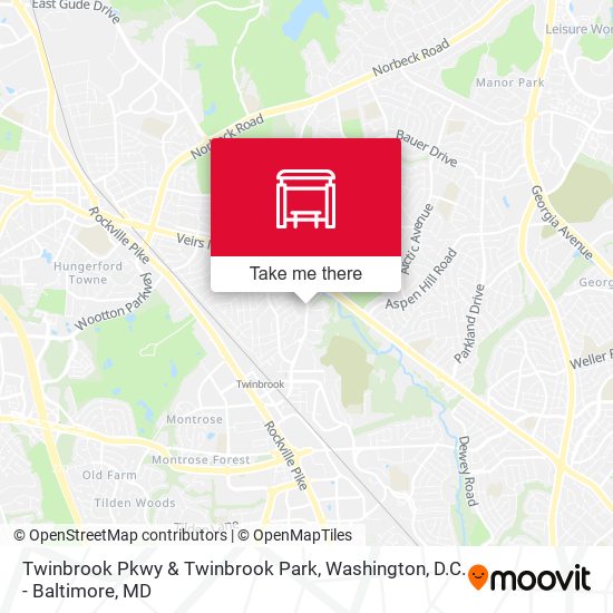 Twinbrook Pkwy & Twinbrook Park map