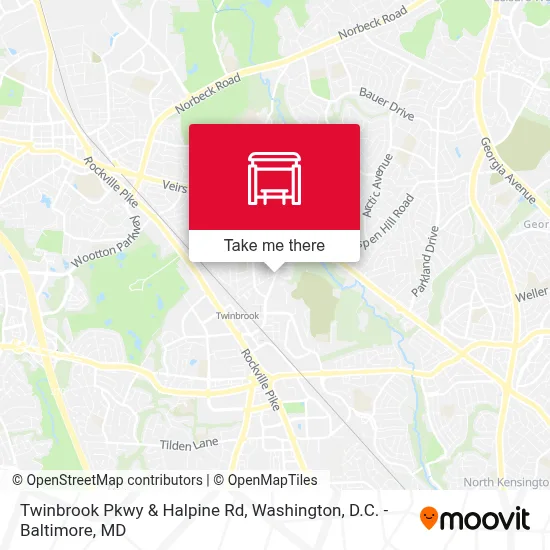 Twinbrook Pkwy & Halpine Rd map
