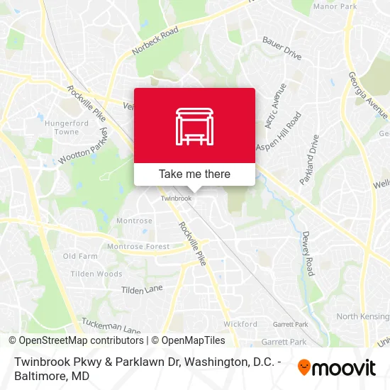 Twinbrook Pkwy & Parklawn Dr map