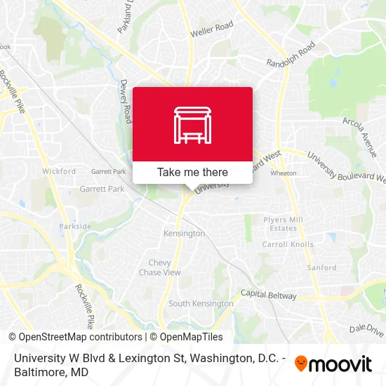 University W Blvd & Lexington St map