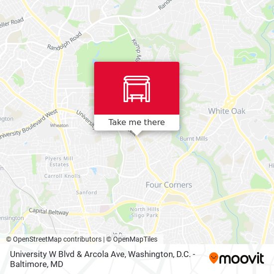 Mapa de University W Blvd & Arcola Ave