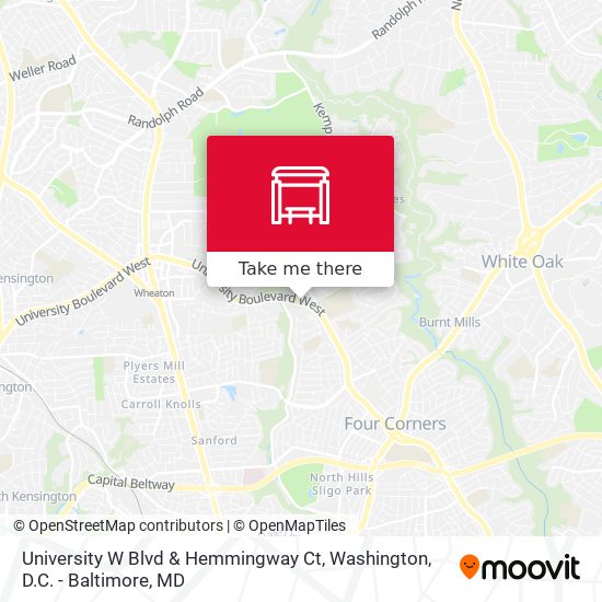 University W Blvd & Hemmingway Ct map