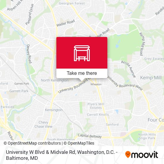 University W Blvd & Midvale Rd map