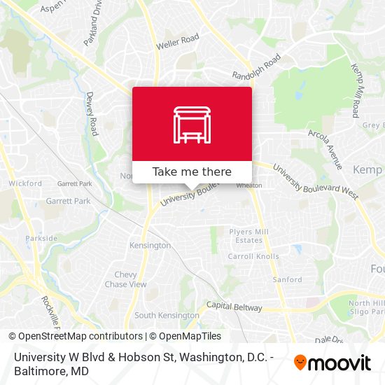 Mapa de University W Blvd & Hobson St