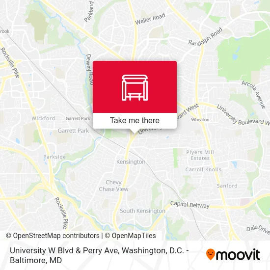 University W Blvd & Perry Ave map