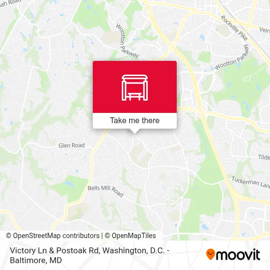 Victory Ln & Postoak Rd map