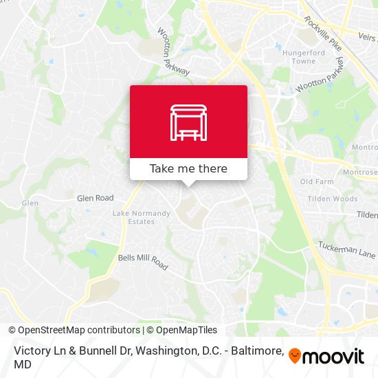 Victory Ln & Bunnell Dr map