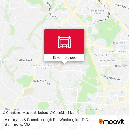Victory Ln & Gainsborough Rd map