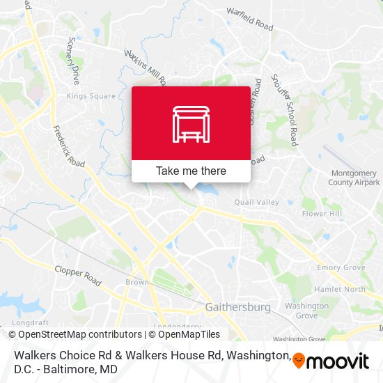 Walkers Choice Rd & Walkers House Rd map