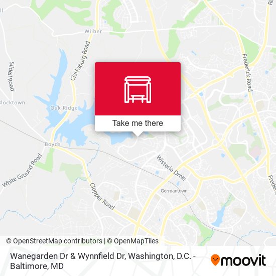 Wanegarden Dr & Wynnfield Dr map
