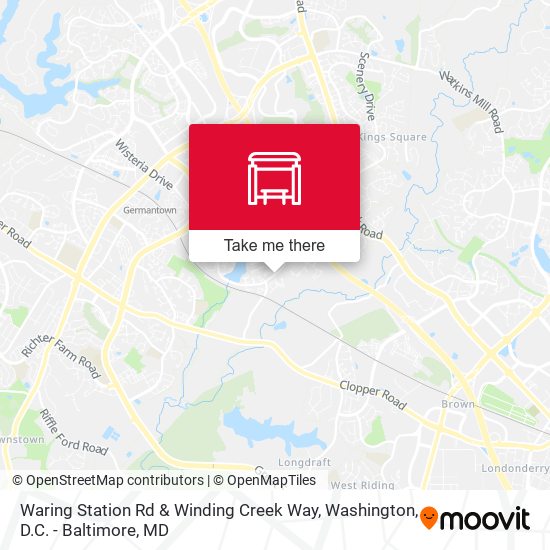 Waring Station Rd & Winding Creek Way map
