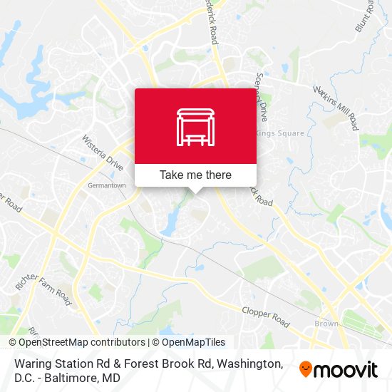 Waring Station Rd & Forest Brook Rd map