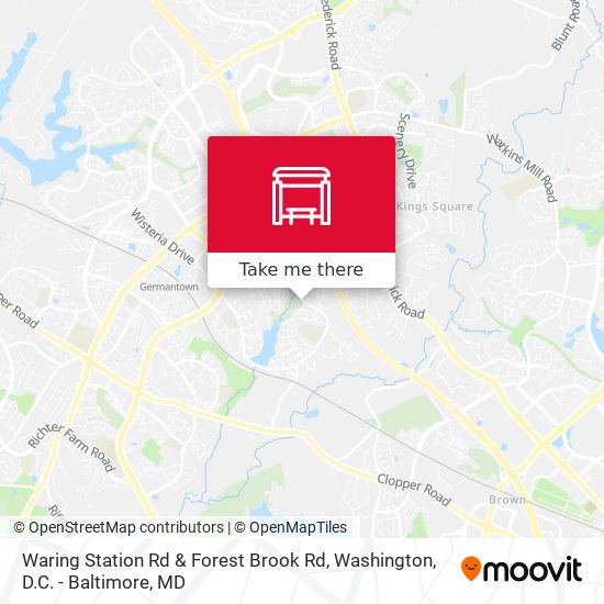 Waring Station Rd & Forest Brook Rd map