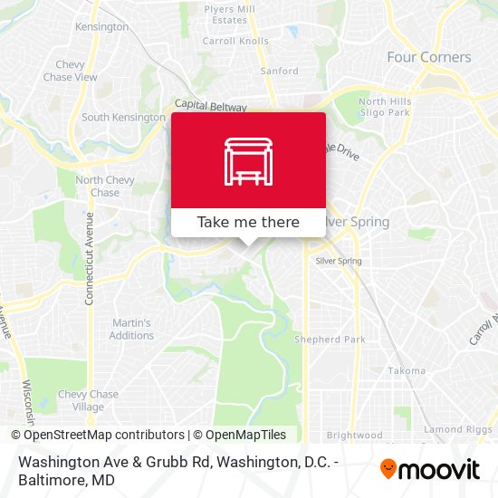 Washington Ave & Grubb Rd map