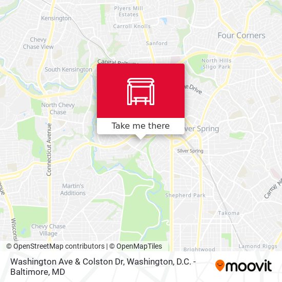 Washington Ave & Colston Dr map