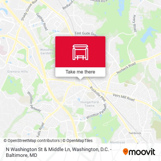 Mapa de N Washington St & Middle Ln