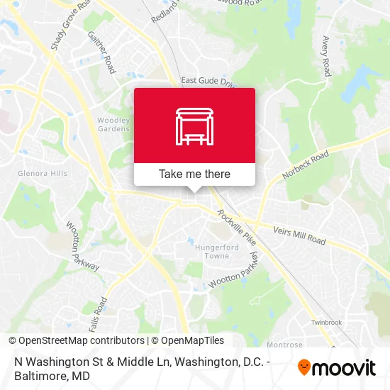 Mapa de N Washington St & Middle Ln