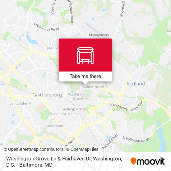 Mapa de Washington Grove Ln & Fairhaven Dr