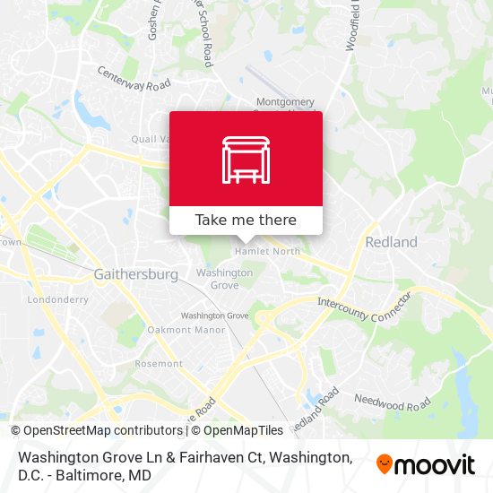 Mapa de Washington Grove Ln & Fairhaven Ct