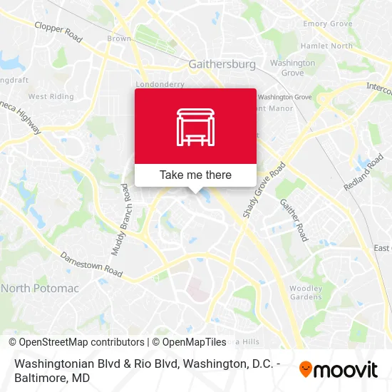 Washingtonian Blvd & Rio Blvd map