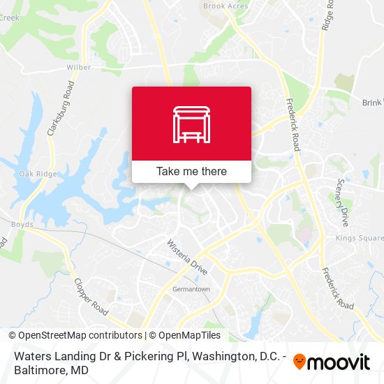 Waters Landing Dr & Pickering Pl map