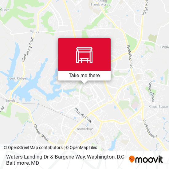Waters Landing Dr & Bargene Way map