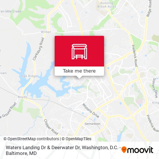 Waters Landing Dr & Deerwater Dr map