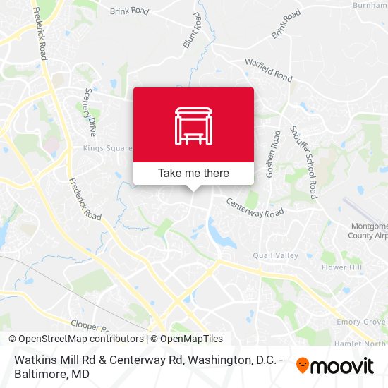 Mapa de Watkins Mill Rd & Centerway Rd