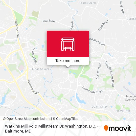 Mapa de Watkins Mill Rd & Millstream Dr