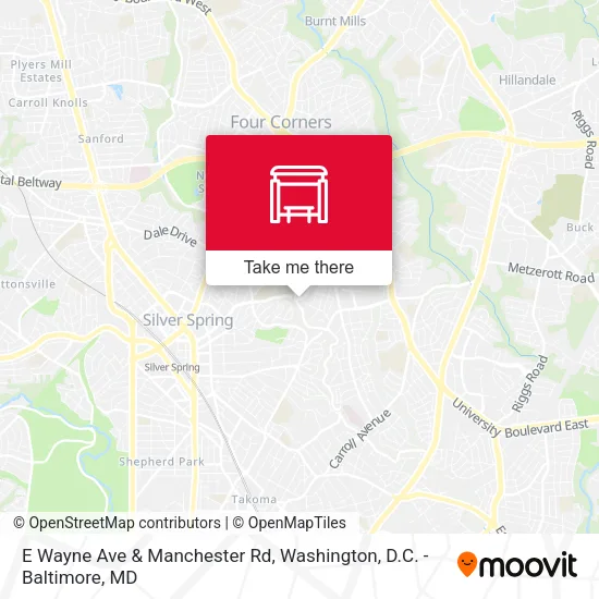 Mapa de E Wayne Ave & Manchester Rd