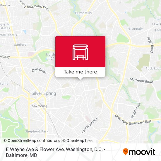 Mapa de E Wayne Ave & Flower Ave