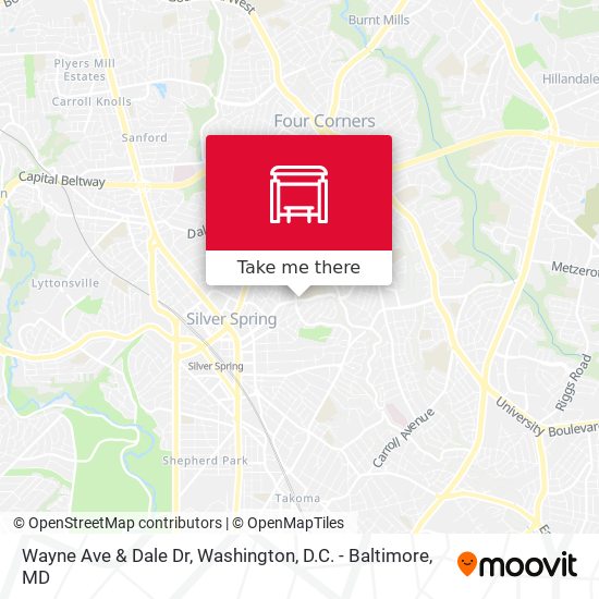 Mapa de Wayne Ave & Dale Dr