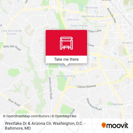 Westlake Dr & Arizona Cir map