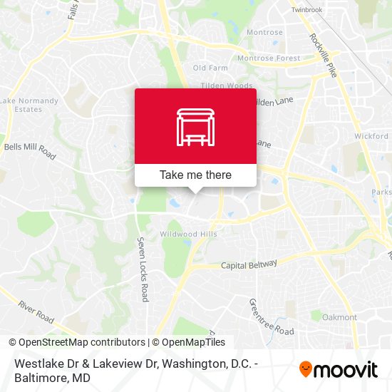 Westlake Dr & Lakeview Dr map