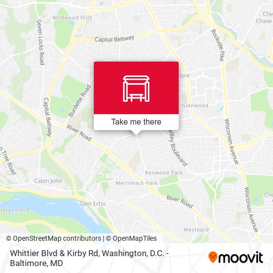 Mapa de Whittier Blvd & Kirby Rd